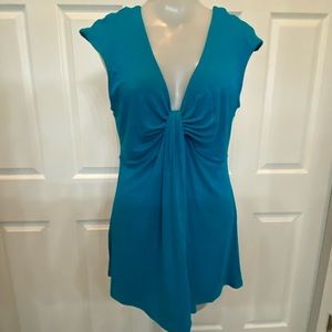 Express Turquoise summer blouse